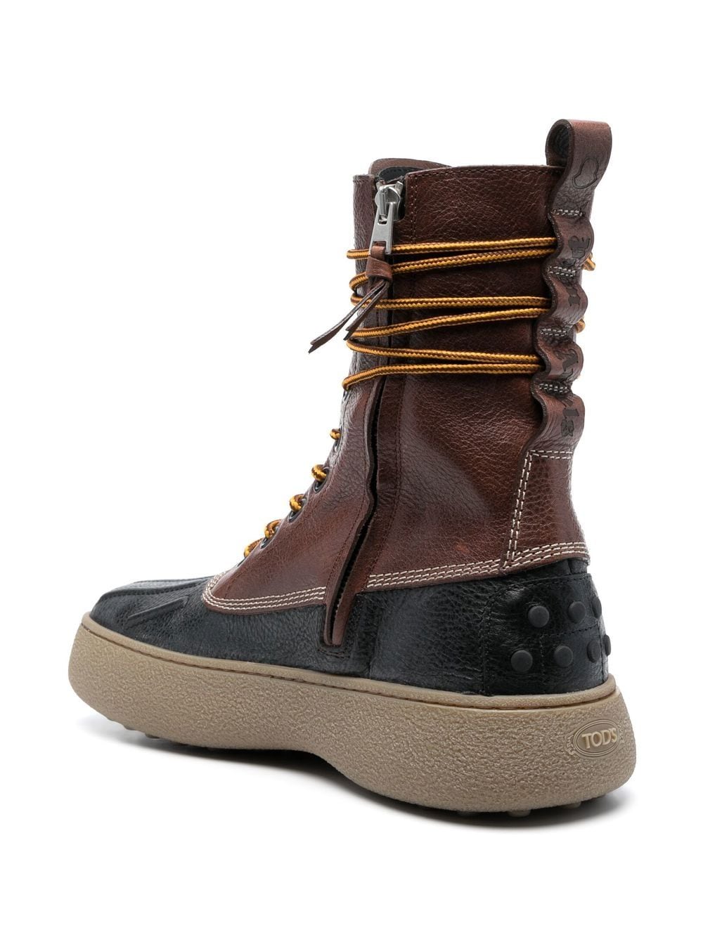 Multicolored winter gommino ankle boots - men